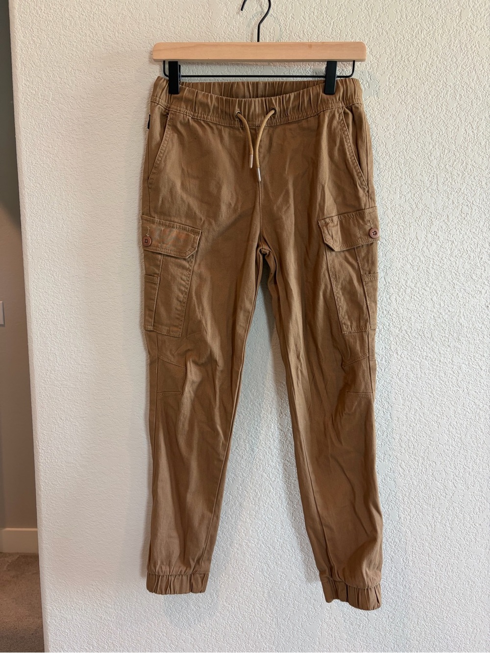 Boys Ring of Fire Tan Cargo Jogger Pants Size 14